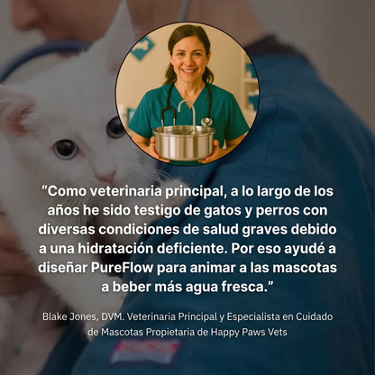 PureFlow™  - Fuente de Agua Purificada para Gatos